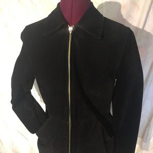 Black Suede Leather Jacket